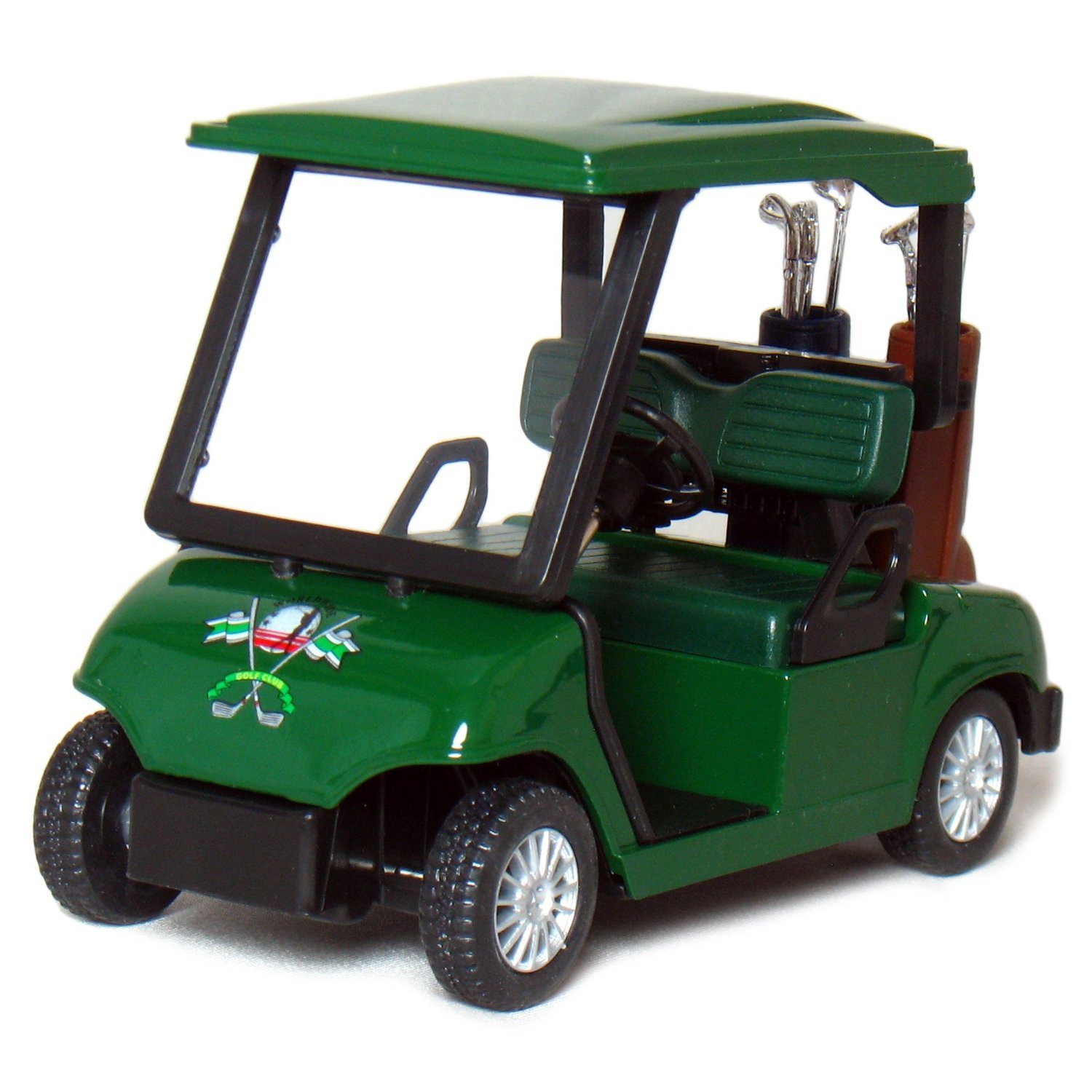KinsFun Diecast Metal Golf Cart Model, 4½", Green Buy Online in