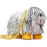 Women PU Leather Unique Novelty Crossbody Shoulder Bag Handbag Cute Dog Shaped Purse