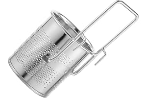 HAKIDZEL Stainless Steel Hot Pot Hanging Basket Strain Basket with 9cm Handle for Hot Pot Filtering