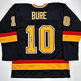 Facsimile Autographed Pavel Bure Vancouver Black Reprint Laser Auto Hockey Jersey Size Men's XL