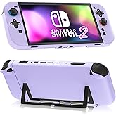 Case for Nintendo Switch 2 (2025), FANPL Protective Cover for Switch 2 and Joy Con Controller - Strong and Durable, Not Easy to Fall Off (Purple)