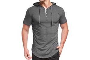 KUYIGO Men's S-5X Short&Long Sleeve Athletic Casual Plus Size Hoodies Sport Sweatshirt Hooded T-Shirts