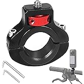 Niewalda Aluminum Bike/Motorcycle Handlebar Mount, 360&deg; Rotary | Action Camera Mount for Vlogging, Compatible with GoPro, Insta360, DJI &amp; Fill Light, Anti-Reverse Reinforced Design