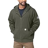 VANLENS FR Men's Flame Resistant Heavyweight Fleece Zip-Front 10.5OZ Hooded Sweatshirt FR Hoodie for Men