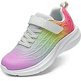 DREAM PAIRS Girls Shoes Kids Tennis Sparkle Ease Running Athletic Lightweight Sneakers for Little/Big Kids Toddler