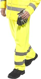 Portwest H441 Hi-Vis Rain Trousers Mens Waterproof Overtrousers Yellow S view 2