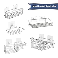 8 Pack Shower Caddy Adhesive Hooks