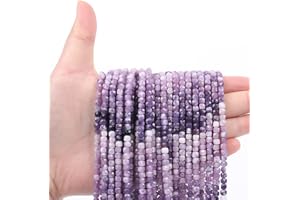 WTIAN Lepidot-L Natural Gemstone Square Cube Stone Beads,Spacer Loose Beads for Jewelry Making Bracelet Necklace Earrings,80-90Pcs(4mm)