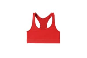 Kurve Girl’s Sleeveless Tank Top, Seamless Stretchy Crop Racerback Undershirt Bra UV Protective Fabric UPF 50+ Made in USA