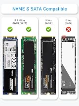 Beikell M.2 NVMe Enclosure 10Gbps USB 3.2 Gen2 Tool-Free 2280/2242/2260/2230 view 2