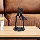 Sziqiqi Cast Iron Kissing Couple Statue Modern Romantic Figurine Gift view 4