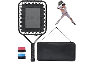 HolyElks Baseball Racket for Fly Balls, Fungo Racket Baseball/Softball Training, Training Equipment for Coaches and Parents, 