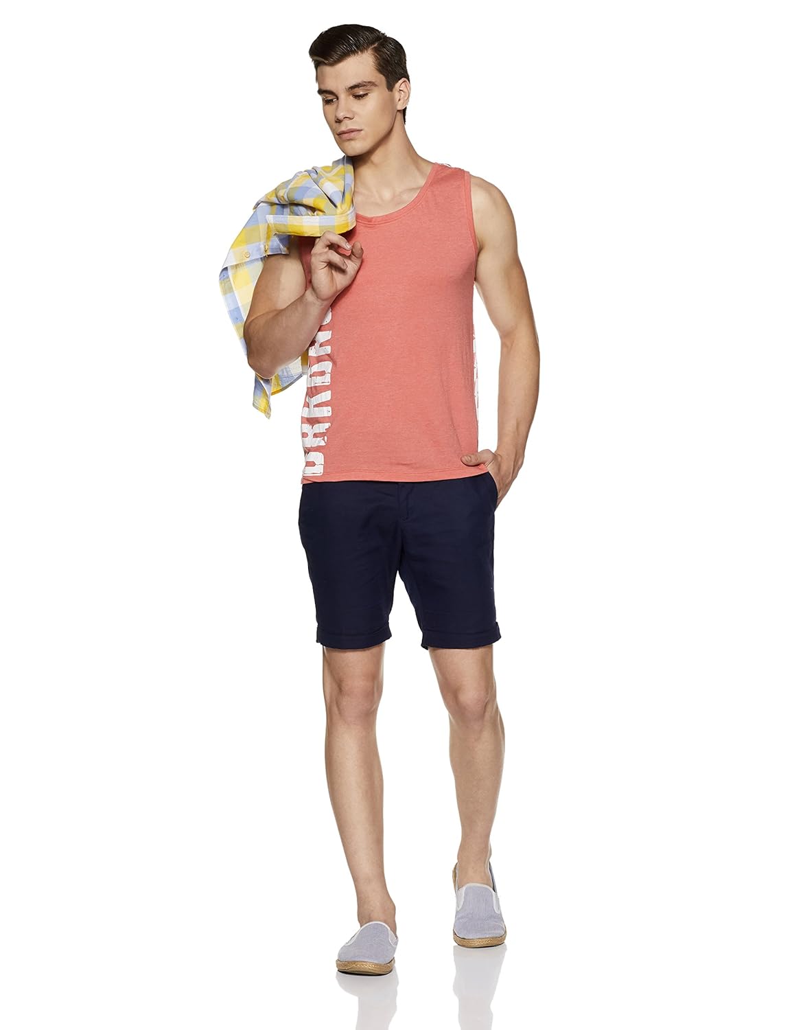 breakbounce men's printed slim fit vest