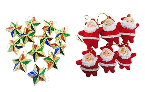 Buy Priyankish Christmas Assorted Balls Hanging Ornaments Pack