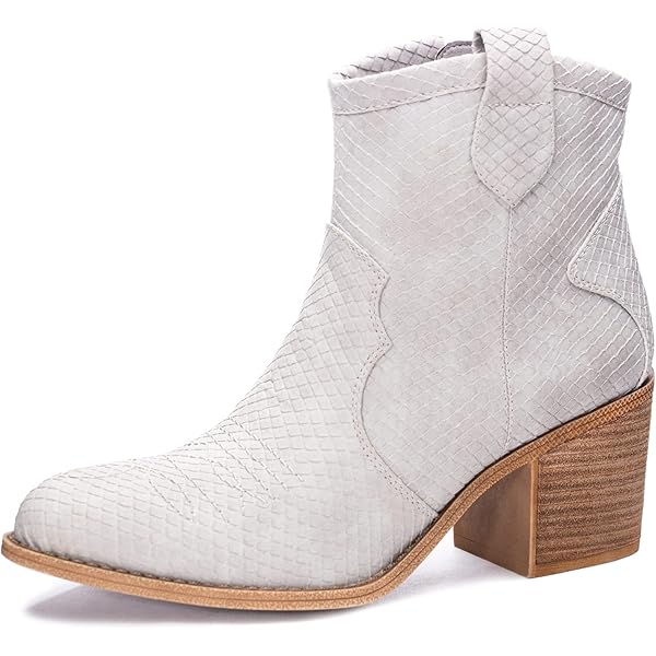 Blowfish Malibu Botas Romie Western Para Mujer, Blanco Sucio