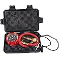 Estink Tire Deflator Kit, 0-70PSI Tire Deflator Pressure Gauge Heavy Duty Tyre Air Deflators Gauge Kit Valve Tool Air Down Tire Pressure Gauge Kit for Motor Vehicle Car Truck