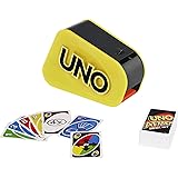 Mattel Games UNO Attack Mega Hit Card Game with Random-Action Launcher with Lights & Sounds & 112 Cards, Kid, Teen & Adult Ga