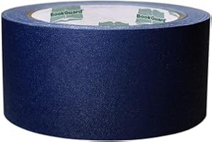 BookGuard 2 Inch Book Repair Tape, Premium Bookbinding Tape for Book Repairs, Ideal Addition for Library Supplies - 15 Yard Roll, Navy Blue