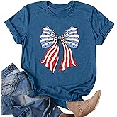 We The People Shirt Women 4th of July Shirts American Flag T-Shirt Patriotic Graphic Tees Casual Summer Tops