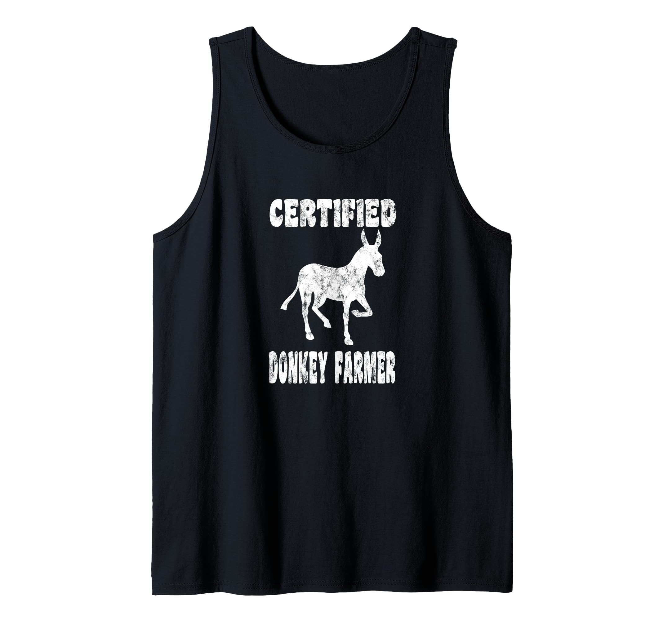 Certified Donkey Farmer Farm Farming Mule Burro Foal Tank Top