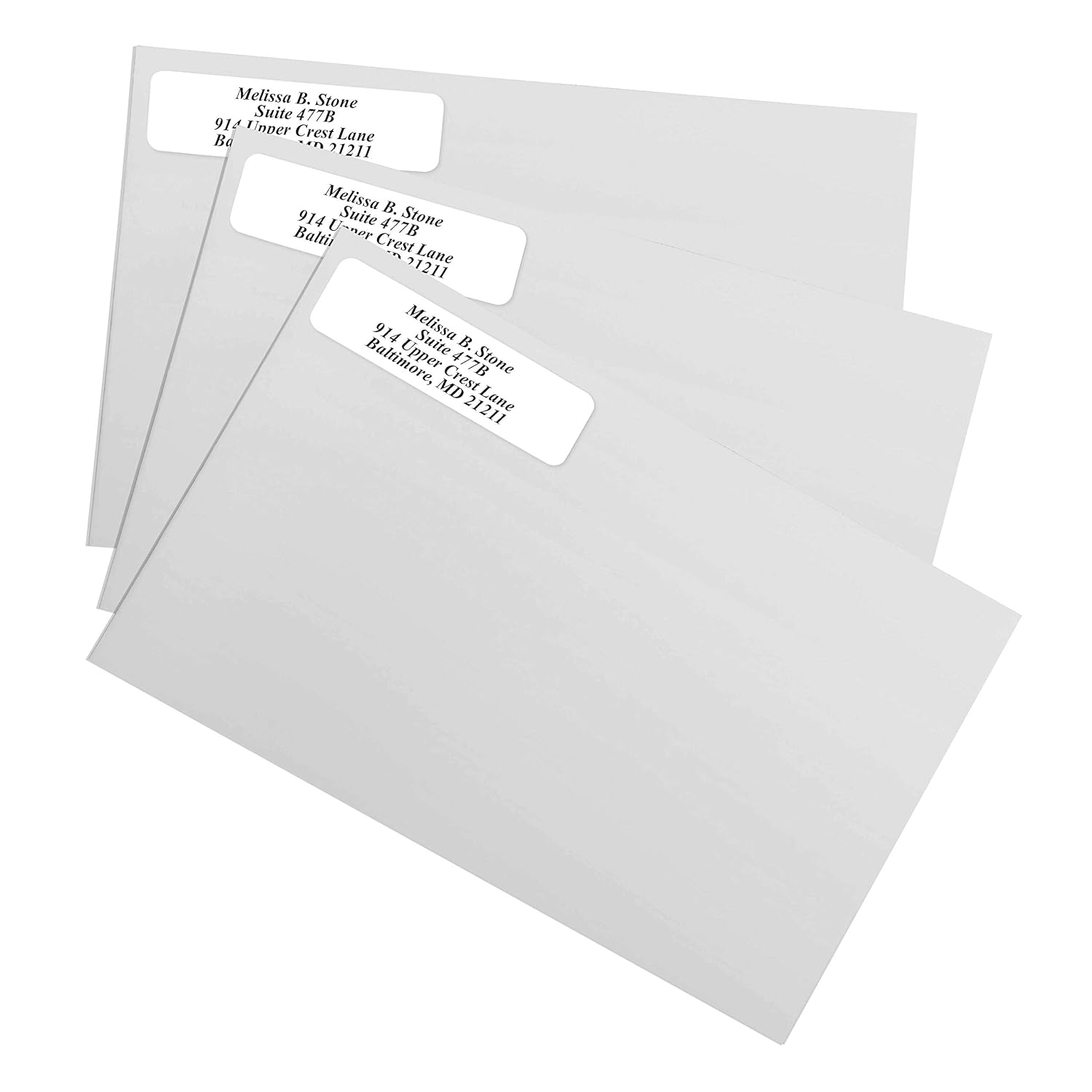Roll of 500 Clear Rolled Address Labels with Elegant Dispenser Labels