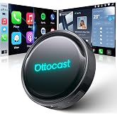 OTTOCAST Wireless CarPlay Adapter for Factory Wired CarPlay Cars, Converts Wired to Wireless, Plug and Play, Auto Reconnect, Voice Control