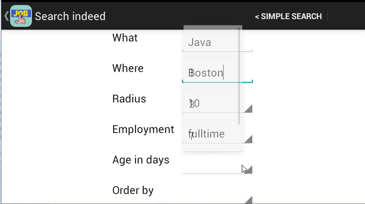 Jobfinder App on Amazon Appstore