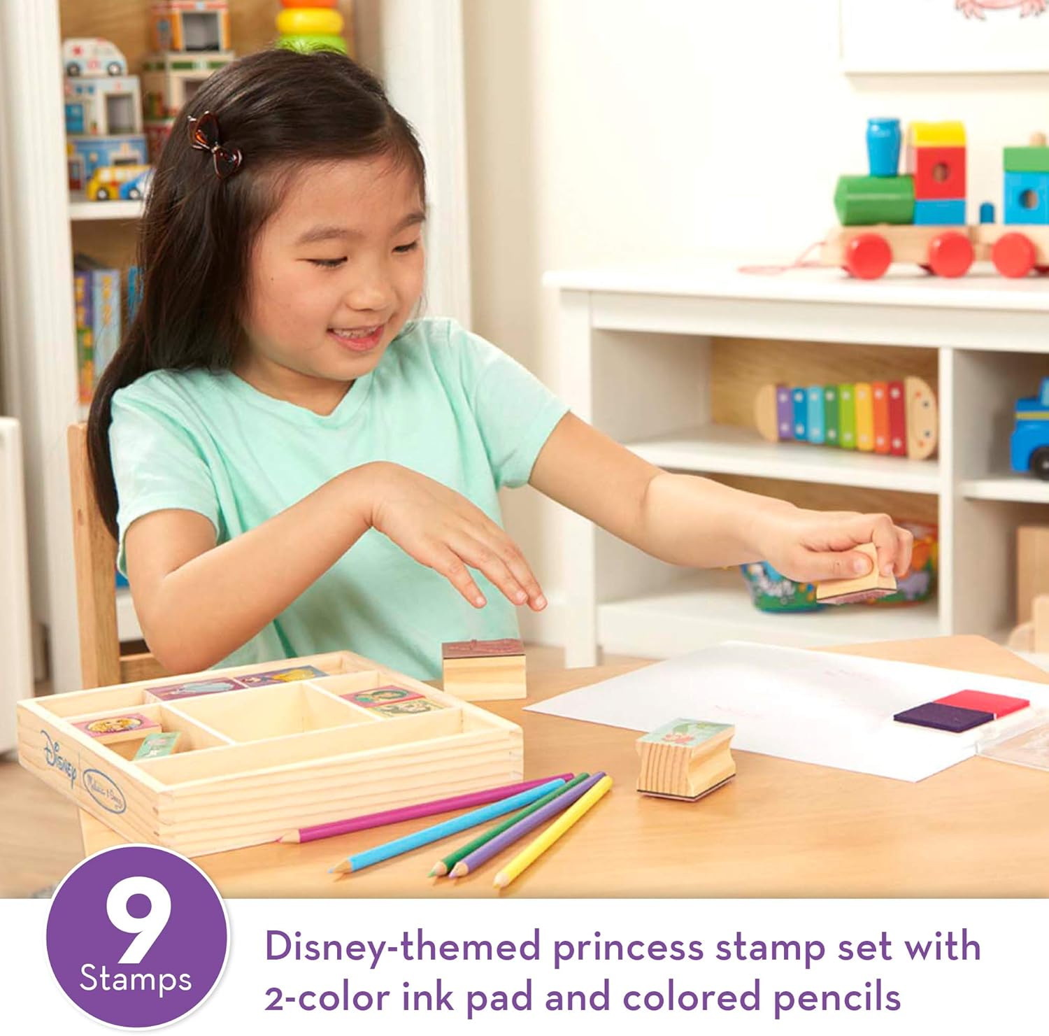 melissa and doug disney princess stamp set
