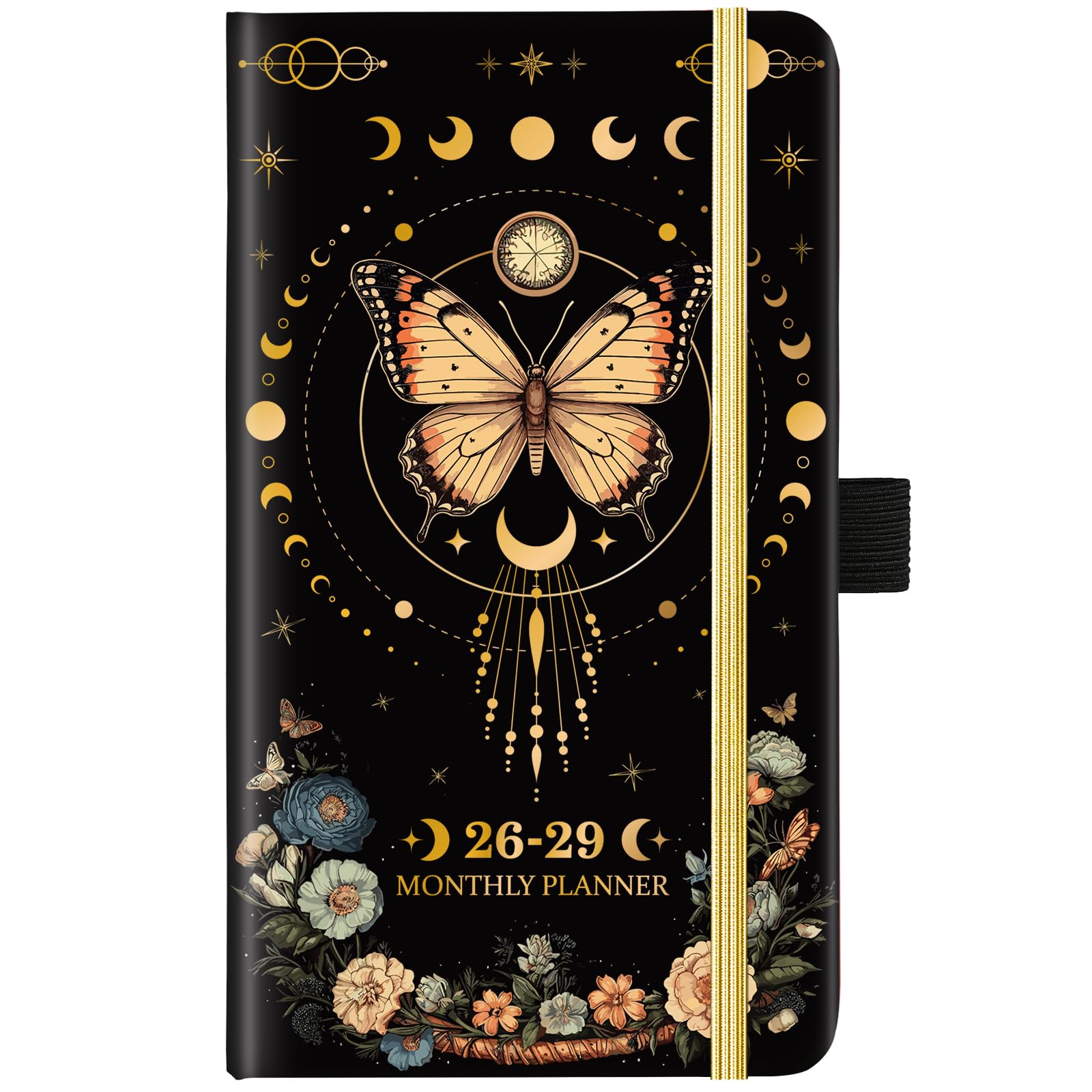 Photo 1 of 2026-2029 Pocket Planner/Calendar - 3 Year Monthly Planner 2026-2029, July 2026 - June 2029(36 Months), 6.3" x 3.8", Monthly Calendar with Inner Pocket and 61 Notes Pages - Butterfly