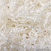 GcFoir White Crinkle Paper Filler, 2.2 LB Crinkle Paper Shredded Papers for Gift Baskets, Easter Basket Stuffers, Bridesmaid Proposal Gifts, Birthday, Wedding, Holidays