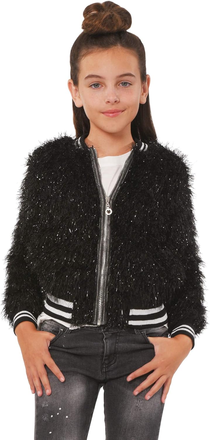 Truly Me Girls' Outerwear Bomber Jackets: Clothing