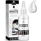 White Epoxy Resin Pigment Paste - 3.4 fl.oz/100ml High Concentrated Colorant for Resin Art, Ocean Waves, Cells Effects - Opaque White Resin Dye for Painting, Coasters, River Tables &amp; DIY Crafts