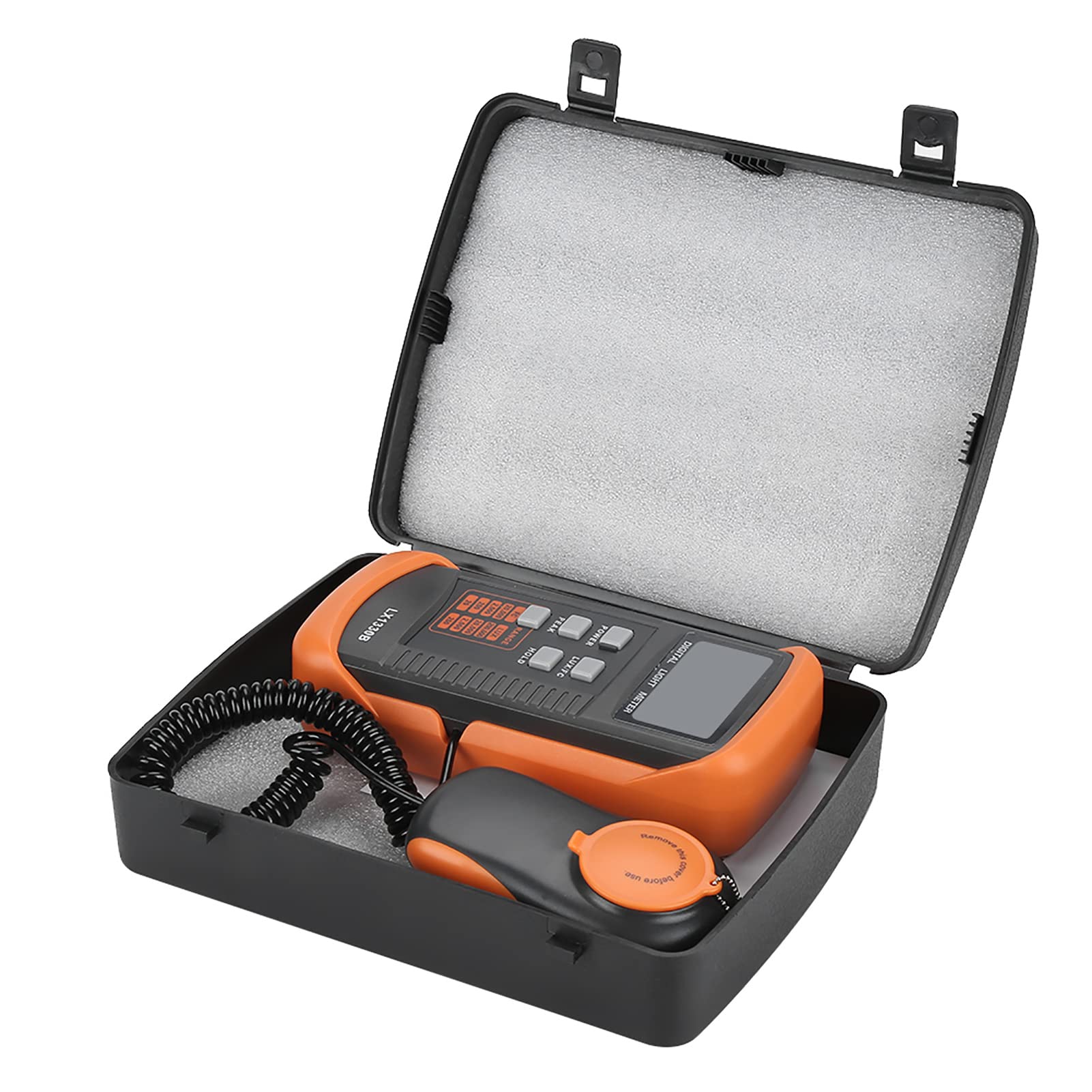 Oumefar LX1330B Digital Luxmeter LCD Display Light Meter Handheld Ambient Temperature Measurer 0 to 200 , 000 Lux Testing Illuminometer