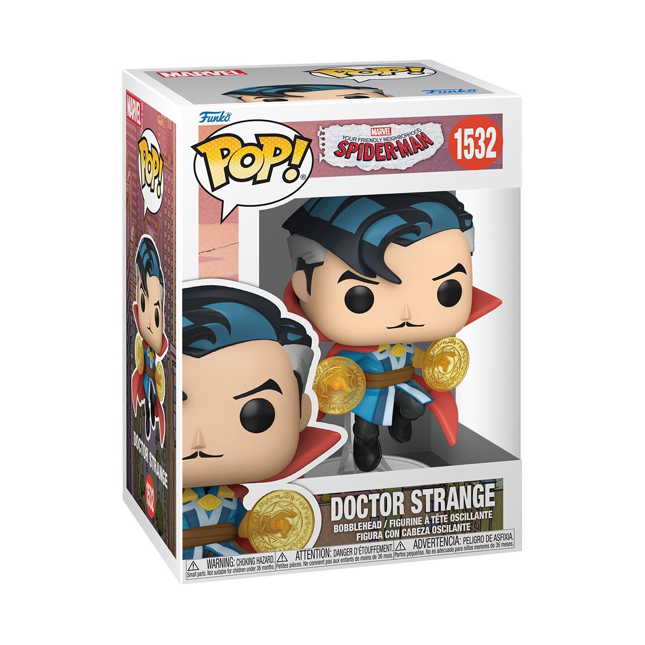 Funko Pop! Marvel: Friendly Neigherhood Spider-Man – Doctor Strange - Animated Spiderman TV - Collectable Vinyl Figure - Gift Idea - Official Merchandise - Toys for Kids & Adults - Marvel Fans