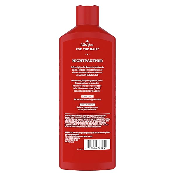 OLD SPICE NIGHTPANTHER SHAMPOO FOR MEN, 13.5 FL OZ