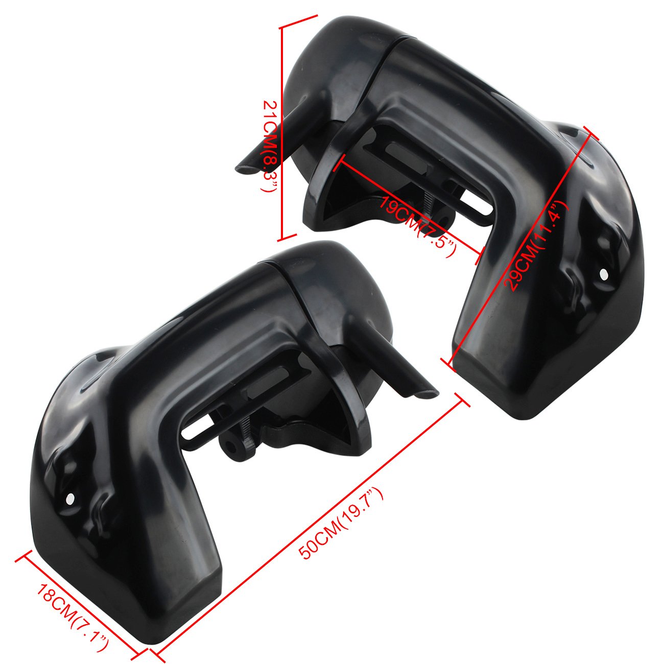 Sange Caja de guantera de caretas con ventilación inferior pintada en