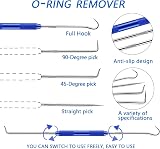 ZDBB 1280 Pcs Rubber O-Ring Assortment Kit 24 Sizes with Pick Hook Set Pressure view 3