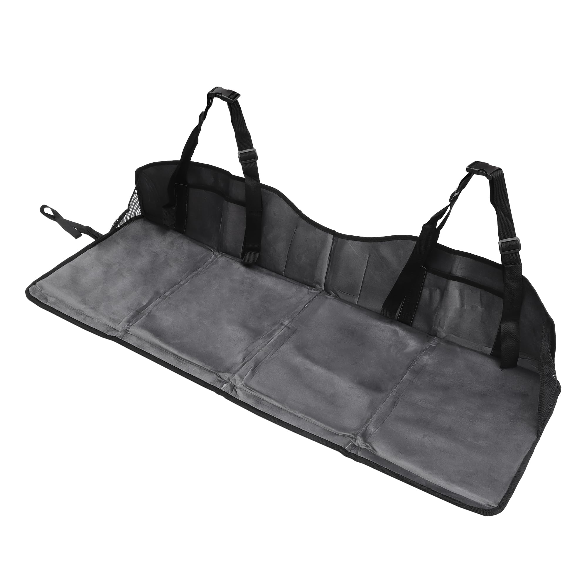 A ABSOPRO Car Bed Backseat Mat Foldable for Napping Travel Black Gray