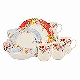 TUDOR ROYAL 24-Piece Round Porcelain Dinnerware