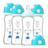 YOHKOH Natural Glass Baby Bottle with Natural