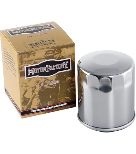 Amazon.com: 360 Twin High Performance Chrome Oil Filter for Harley