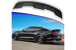 AAriguthel Rear Spoiler Wing Compatible with 2015-2023 Mustang V6/V8/Shelby/GT/EcoBoost 2-Door Coupe Models GT500 GT350 Style ABS Rear Trunk Spoiler