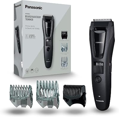 Panasonic ER-GB62 Wet & Dry Trimmer 40 Lengths Beard Hair Body Black
