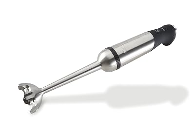 All-Clad Electrics Stainless Steel Immersion Blender 2 Piece Turbo Function 600 Watts Detachable, Variable Speed Control, Hand Blander, 9-1/4-inch