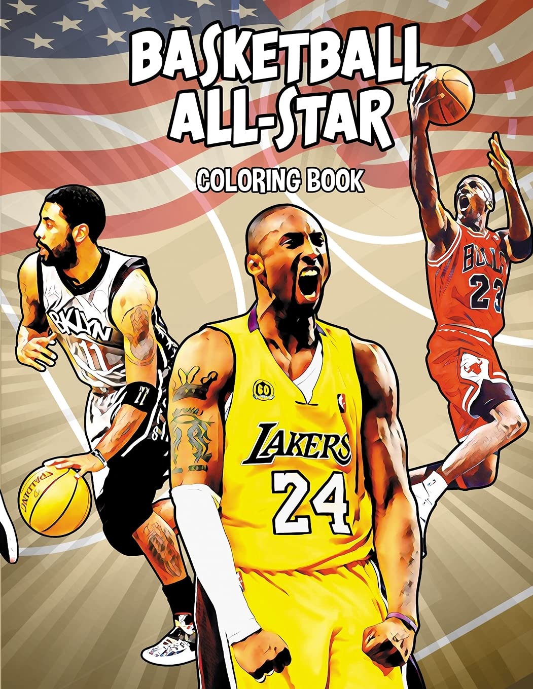 Basketball All-star coloring book: The greatest NBA All-star players of