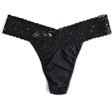 hanky panky, Supima Cotton Original Rise Thong with Lace