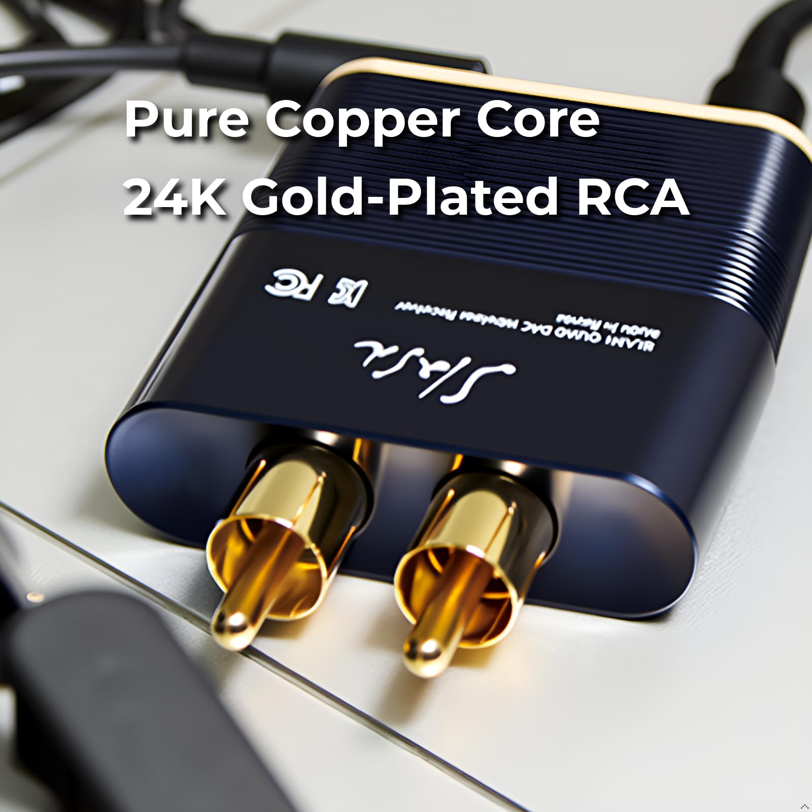 Slash6 LDAC Bluetooth DAC – aptX Adaptive/HD, USB & Optical in/Out, Hi-Res Audio, Headphone Amp, Compact Wireless Adapter for Home Stereo & Vintage Amps