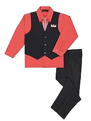 Boy's Vest and Pant Set, Includes Shirt, Tie and