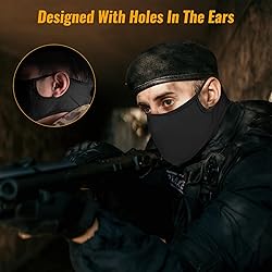 Qavctw Tactical Shooting Mask Foldable Airsoft