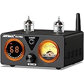 AIYIMA T9 PRO 100W * 2 Bluetooth Amplifier HiFi Digital Class D Power Amp 2.0/2.1 Channel Vacuum Tube DAC Amp with VU Meter &